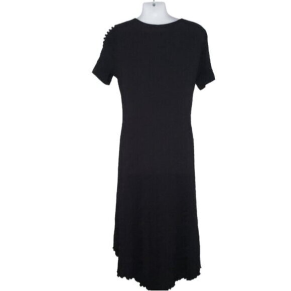 Joseph Ribkoff Black Hi Low Dress - Picture 6 of 14